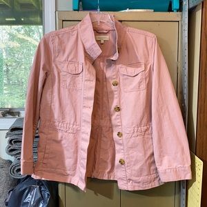 COPY - Talbots size L dusty rose casual jacket